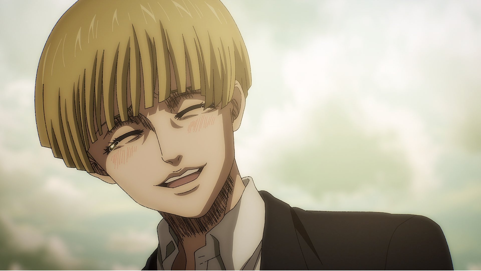 High Quality Armin Smile Blank Meme Template