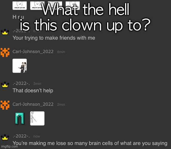 What the hell is this clown up to? | made w/ Imgflip meme maker