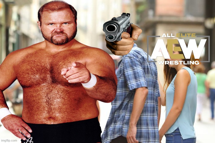 I GET THE GLOCK! | image tagged in aew,pro wrestling,glock | made w/ Imgflip meme maker
