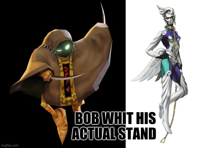 Bob and his ACTUAL stand ( PLEASE comment on this post i AM tired of not seeing any comment ) |  BOB WHIT HIS ACTUAL STAND | image tagged in smg4,jojo's bizarre adventure | made w/ Imgflip meme maker