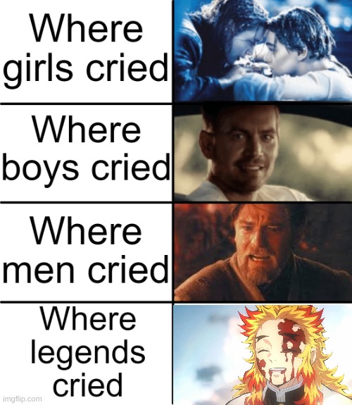Salutes* | image tagged in where girls cried,demon slayer,sad,anime | made w/ Imgflip meme maker