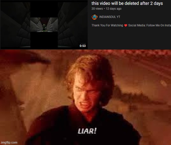 Image Title | image tagged in anakin liar | made w/ Imgflip meme maker