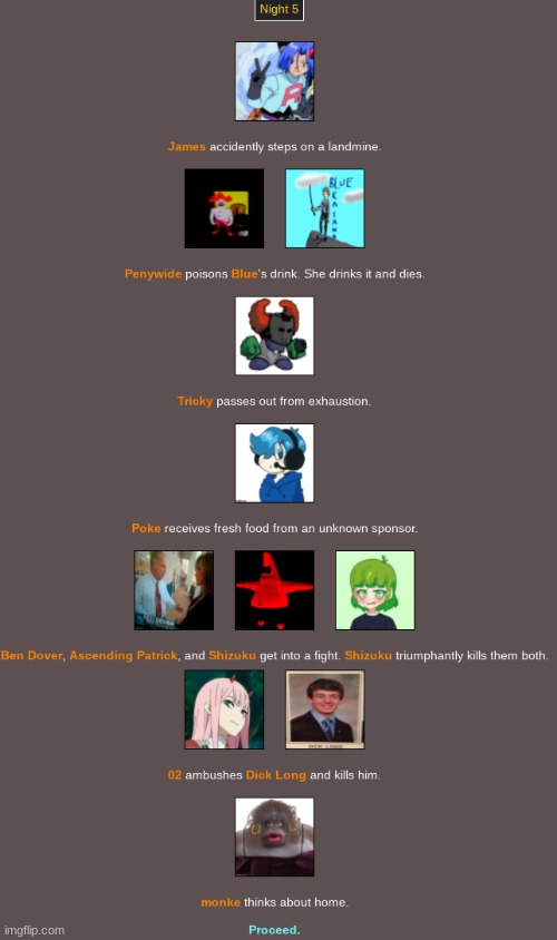 THERE we go. NOW we got some more kills. Again, I skipped a few days for this. | image tagged in e | made w/ Imgflip meme maker