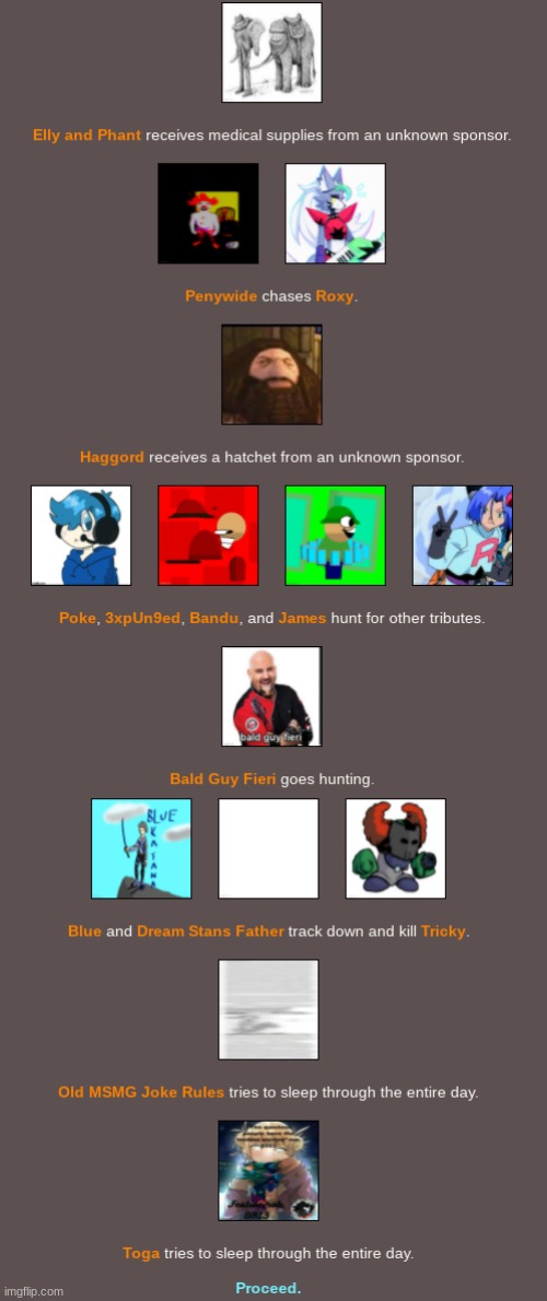 Penywide is going to regret this later. Day 2 | image tagged in hunger games | made w/ Imgflip meme maker