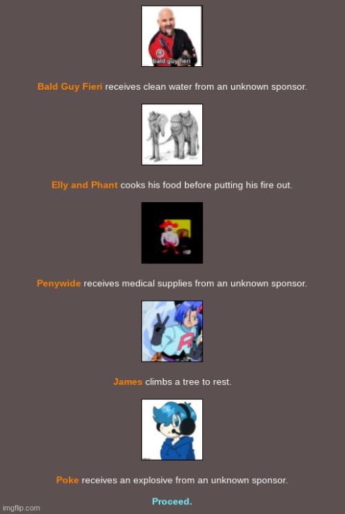 Night 4 | image tagged in hunger games | made w/ Imgflip meme maker