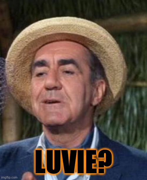 Thurston Howell the 3rd | LUVIE? | image tagged in thurston howell the 3rd | made w/ Imgflip meme maker