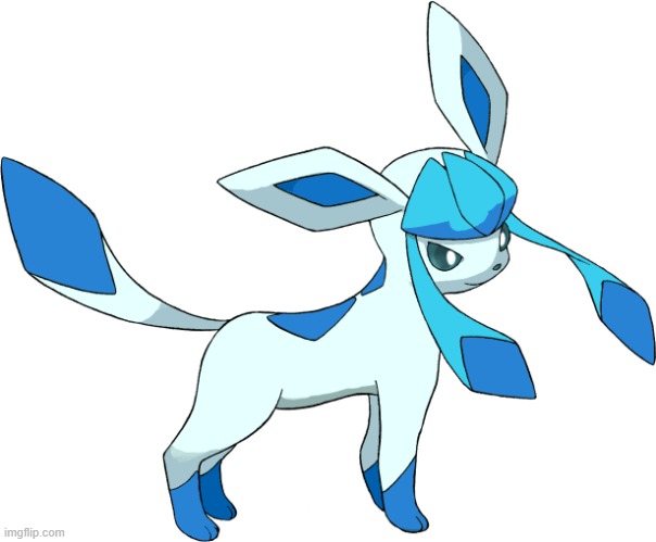 Shiny Glaceon | image tagged in shiny glaceon | made w/ Imgflip meme maker