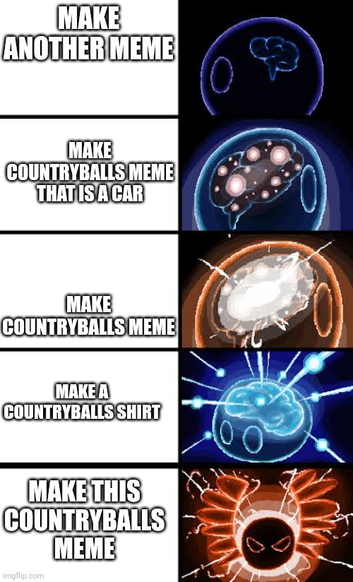 Countryballs meme | MAKE ANOTHER MEME; MAKE COUNTRYBALLS MEME THAT IS A CAR; MAKE COUNTRYBALLS MEME; MAKE A COUNTRYBALLS SHIRT; MAKE THIS COUNTRYBALLS MEME | image tagged in countryballs meme | made w/ Imgflip meme maker