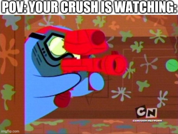 True story | POV: YOUR CRUSH IS WATCHING: | image tagged in white background,crush | made w/ Imgflip meme maker