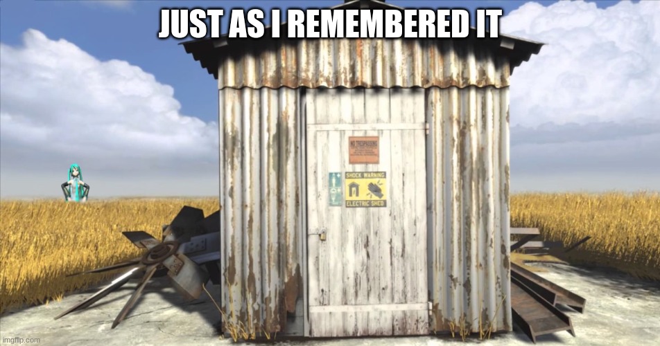 JUST AS I REMEMBERED IT | image tagged in hatsune miku,portal 2 | made w/ Imgflip meme maker