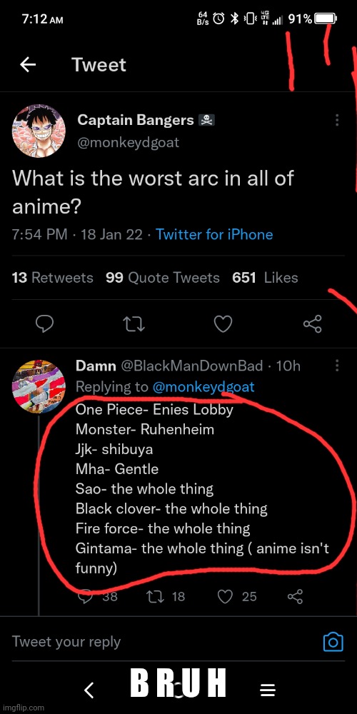 Ik almost no one in msmg is as much of a weeb as I am, so no one is gonna care or understand, but b r u h | B R U H | made w/ Imgflip meme maker