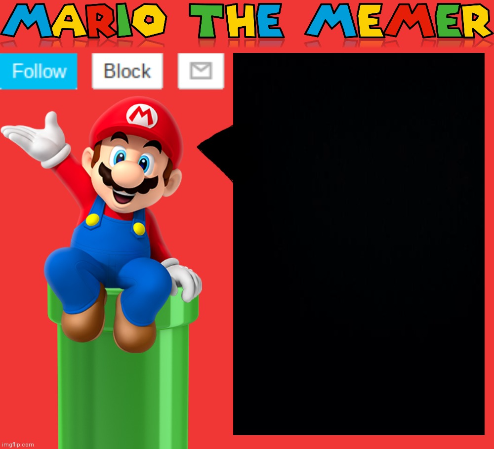 Mariothememer announcement template v1.5 Blank Meme Template