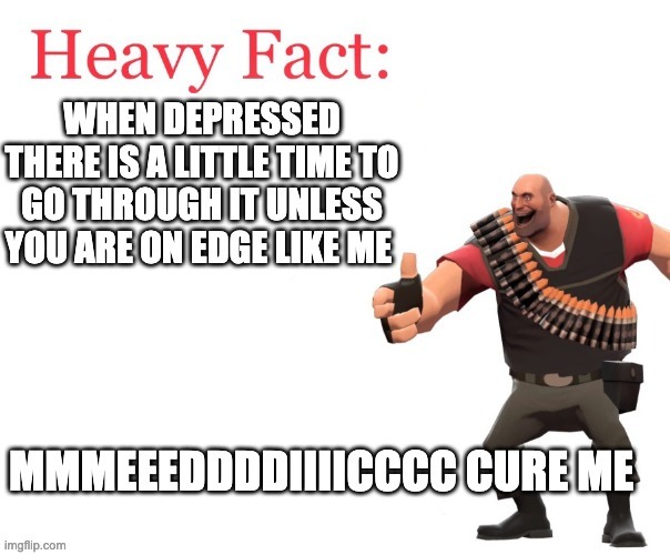 Heavy gave me the help I needed (not Really) | image tagged in heavy facts | made w/ Imgflip meme maker