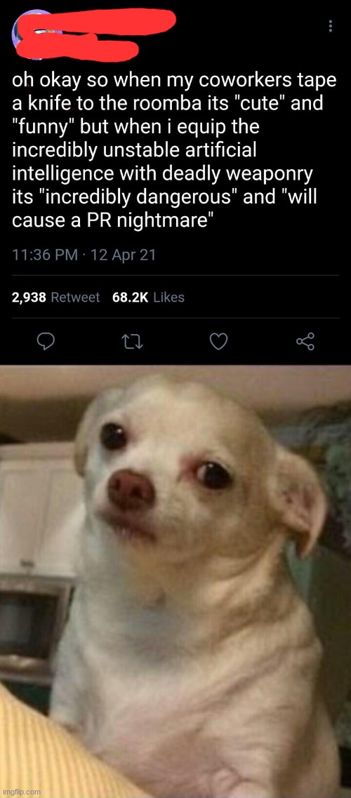uHHH | image tagged in concerned chihuahua | made w/ Imgflip meme maker