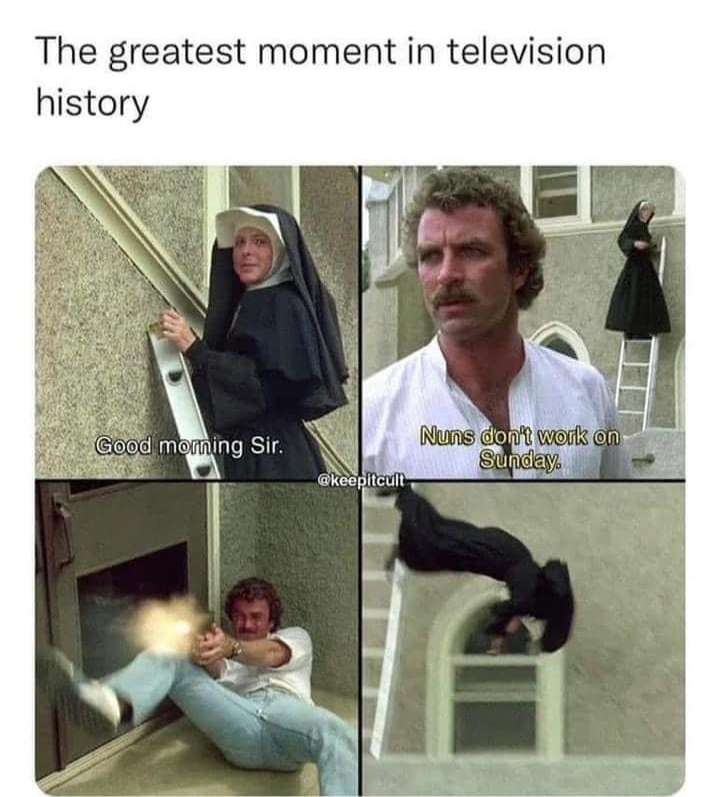High Quality The greatest moment in television history Blank Meme Template
