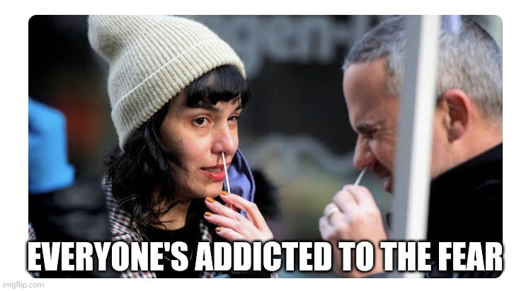 Mutual Swab | EVERYONE'S ADDICTED TO THE FEAR | image tagged in mutual swab | made w/ Imgflip meme maker