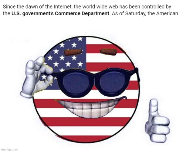 hmm yes america [best] (Elias: Yes) | image tagged in cool america ball | made w/ Imgflip meme maker