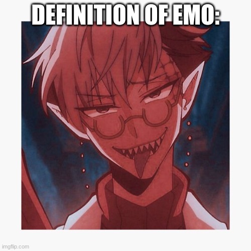 emo spider | DEFINITION OF EMO: | made w/ Imgflip meme maker