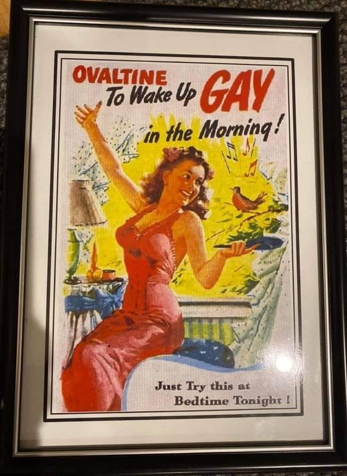 High Quality Ovaltine to wake up gay Blank Meme Template