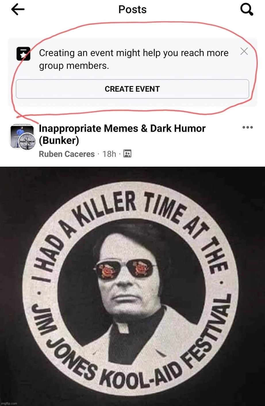 I had a killer time at the Jim Jones music festival | image tagged in i had a killer time at the jim jones music festival | made w/ Imgflip meme maker