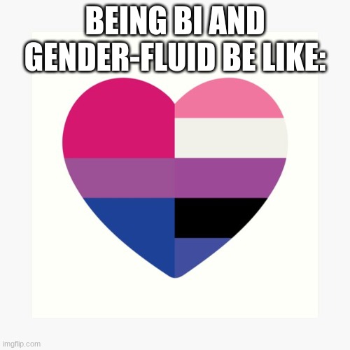 BEING BI AND GENDER-FLUID BE LIKE: | made w/ Imgflip meme maker