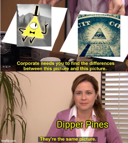 Gravity Falls find the difference | Dipper Pines | image tagged in memes,they're the same picture | made w/ Imgflip meme maker