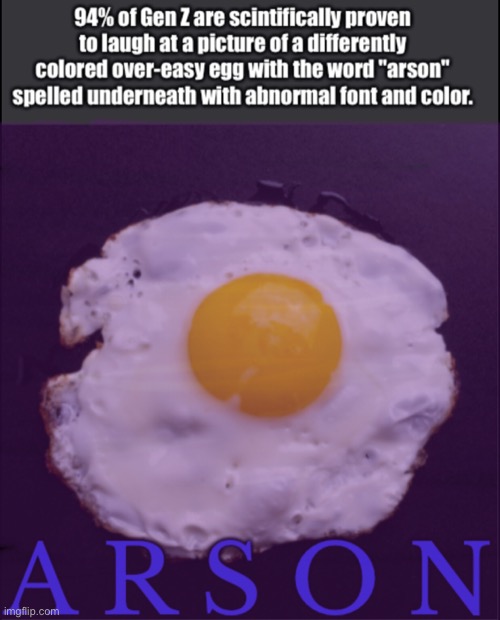 image tagged in arson,eggs,egg,meme | made w/ Imgflip meme maker