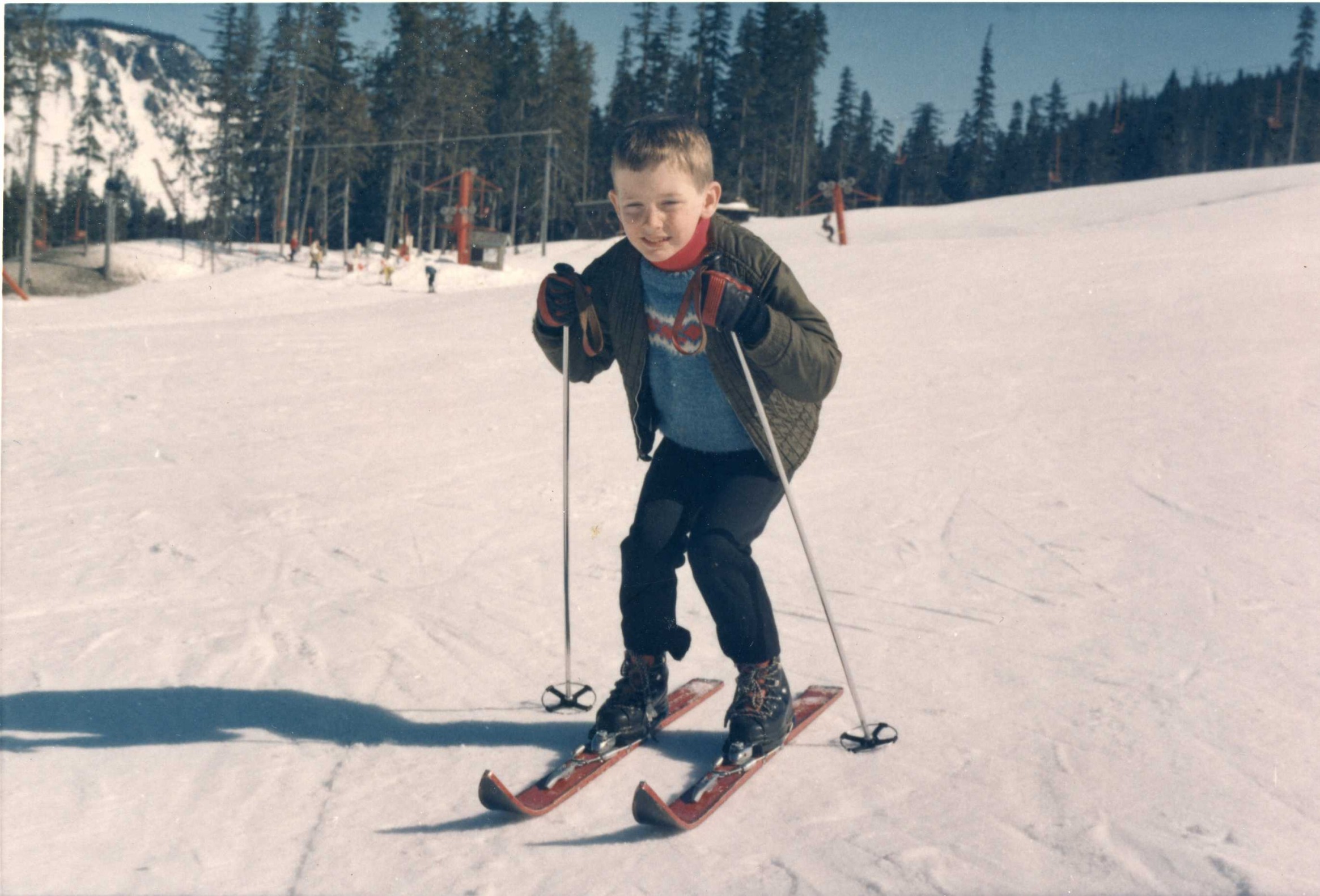 Peter skiing Blank Meme Template