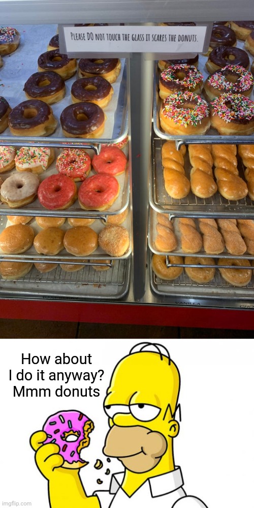 Donuts | How about I do it anyway?
Mmm donuts | image tagged in homer simpson donut,donuts,donut,memes,meme,dessert | made w/ Imgflip meme maker