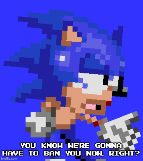 you know we're gonna have to ban you now, right? | made w/ Imgflip meme maker