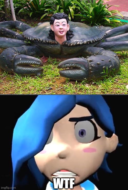 Does anybody have questions about..........whatever the hell this statue is and who ever made this | WTF | image tagged in tari wtf,smg4,tari,weird stuff | made w/ Imgflip meme maker