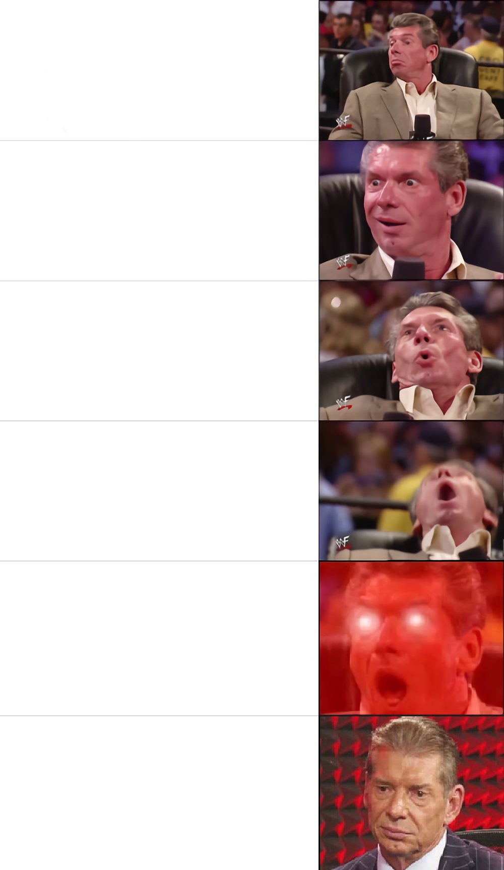 McMahon Tier 5, but he gets disappointed in the end Blank Meme Template