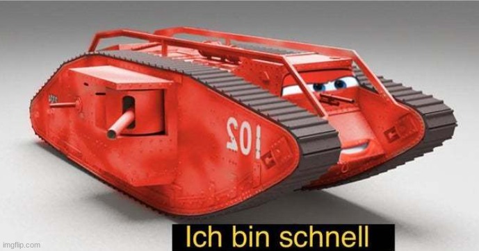 Why is it in German, that's a British tank. | image tagged in germany,british,tanks | made w/ Imgflip meme maker