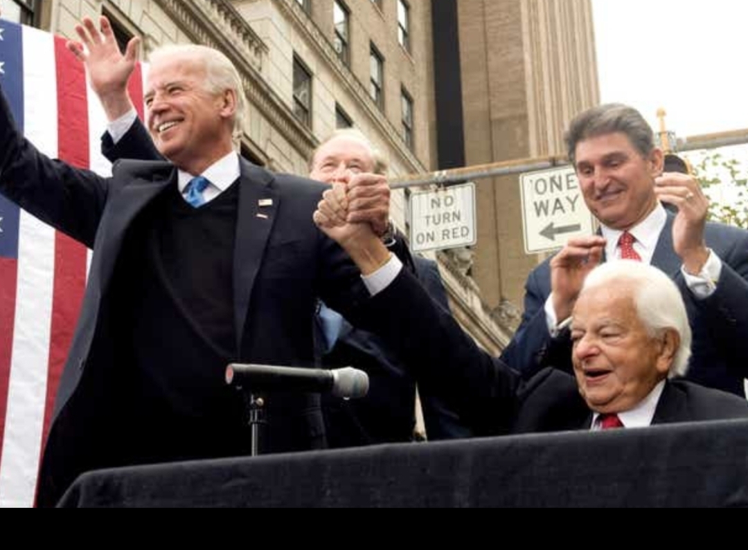 Biden with Robert Byrd kkk chapter leader Blank Meme Template