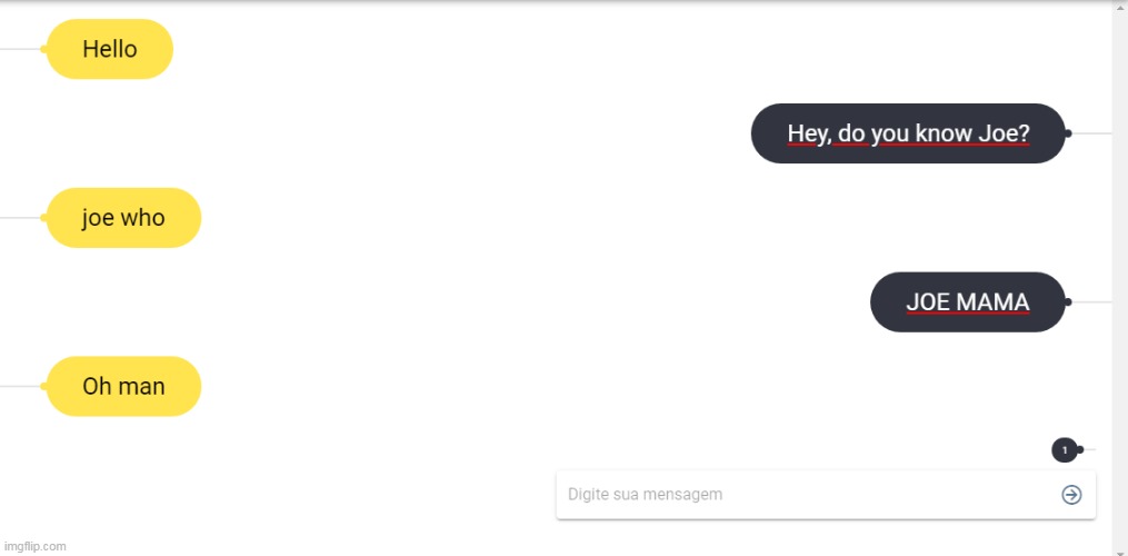 My conversation with Simsimi | made w/ Imgflip meme maker