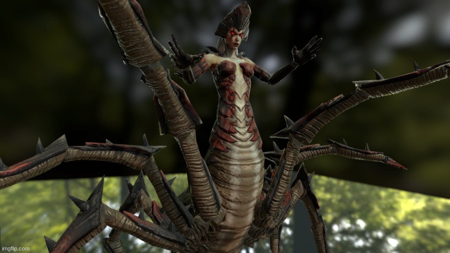 Elder Scrolls Spider Daedra | image tagged in elder scrolls spider daedra | made w/ Imgflip meme maker