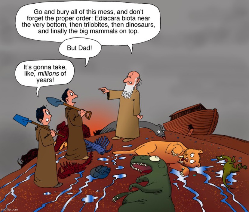 Noah’s ark fossil record | image tagged in noah s ark fossil record | made w/ Imgflip meme maker