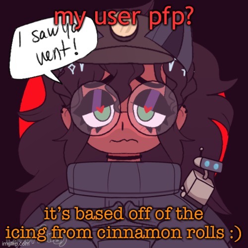 cinny in amorg us!?!?!?! | my user pfp? it’s based off of the icing from cinnamon rolls :) | image tagged in cinny in amorg us | made w/ Imgflip meme maker