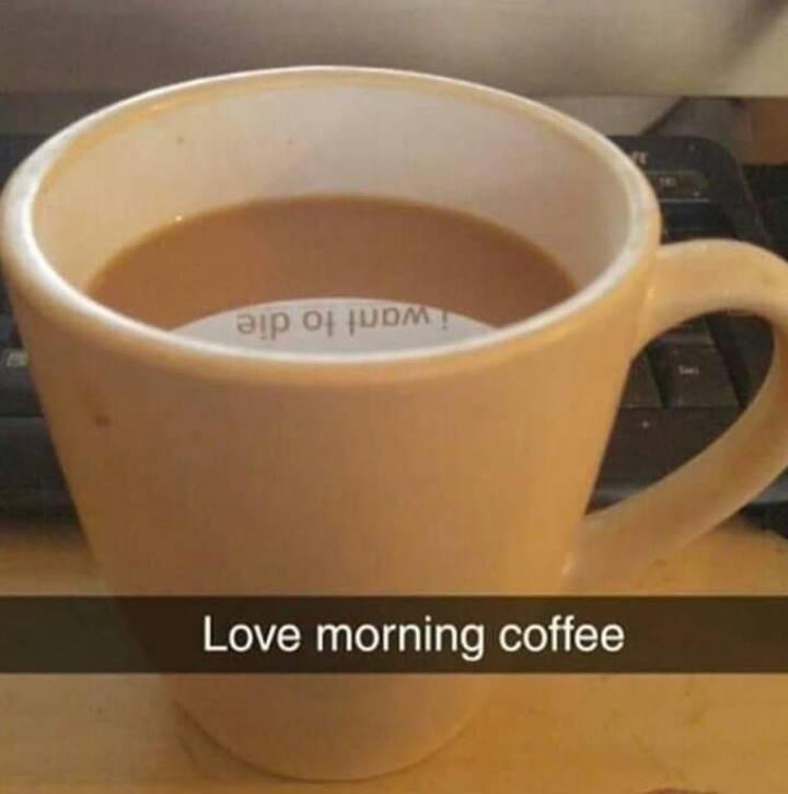 Love morning coffee Blank Meme Template
