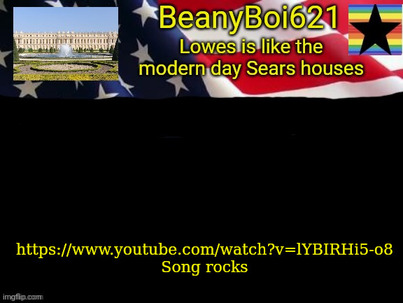 American beany | https://www.youtube.com/watch?v=lYBIRHi5-o8 
Song rocks | image tagged in american beany | made w/ Imgflip meme maker