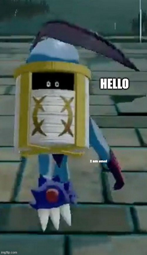 Ridable Sneaseler hits diff in the new legends arceus game | HELLO; I am smol | image tagged in pokemon | made w/ Imgflip meme maker