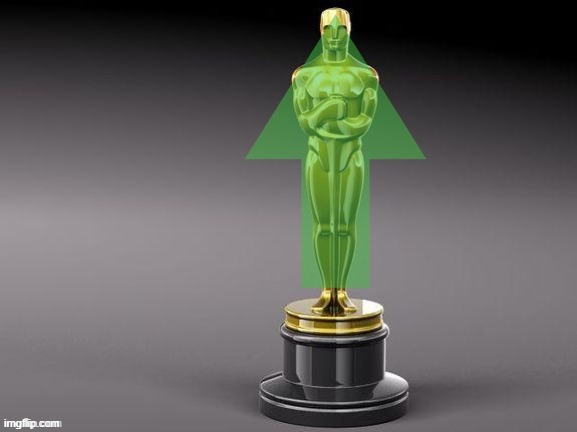 Oscar upvote | image tagged in oscar upvote | made w/ Imgflip meme maker