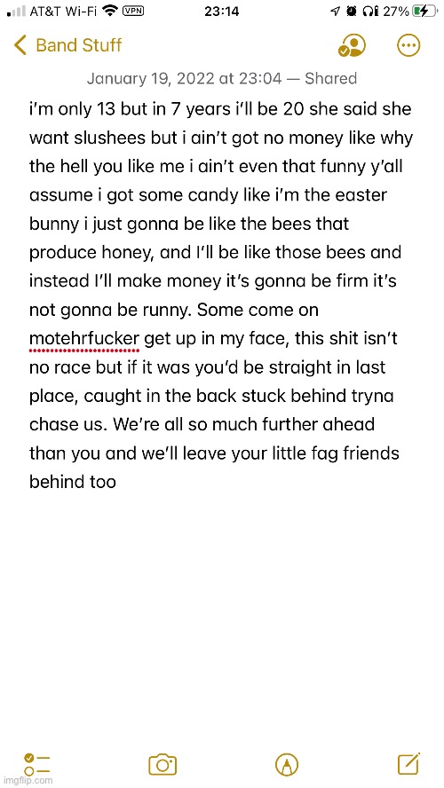 Me and my friend just writin shit on a shared note | made w/ Imgflip meme maker