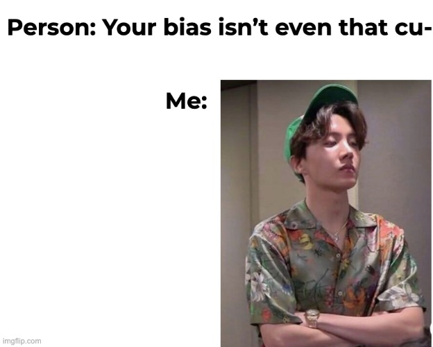 Your bias isn't even that cu- | image tagged in gif,bts | made w/ Imgflip meme maker