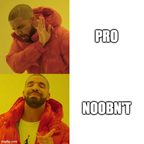 Drake Blank | PRO; NOOBN'T | image tagged in drake blank,funny,memes | made w/ Imgflip meme maker