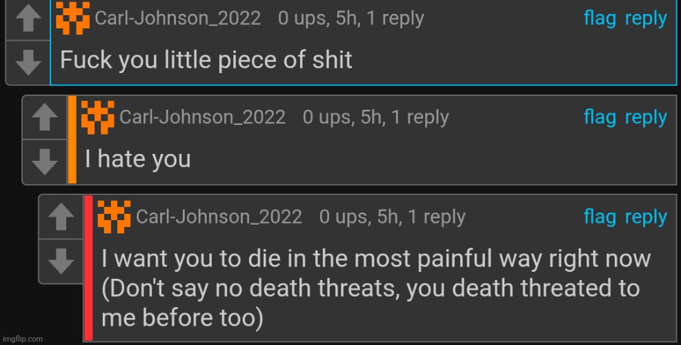 Damn mariothememer sending death threats what a surprise | made w/ Imgflip meme maker