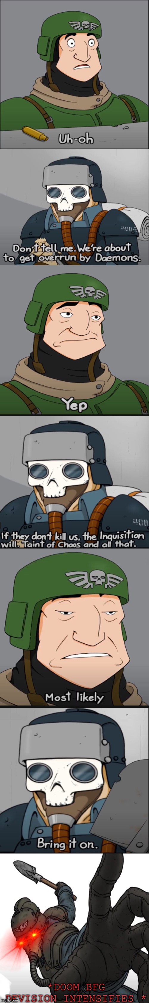 High Quality Guardsmen and krieg death corps new grove Blank Meme Template