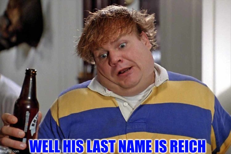 WELL HIS LAST NAME IS REICH | made w/ Imgflip meme maker