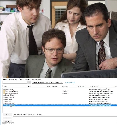 The Office Email | image tagged in the office | made w/ Imgflip meme maker