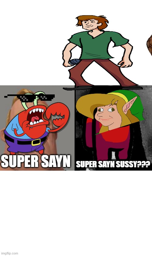 SUPER SANIN SUSSY????????? Blank Meme Template